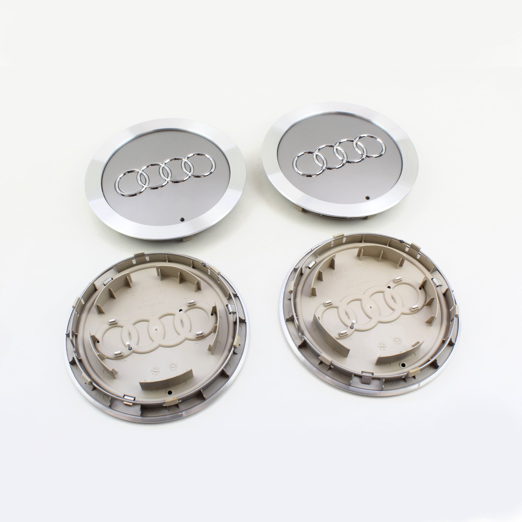 4 Stück Radzierkappe avussilber