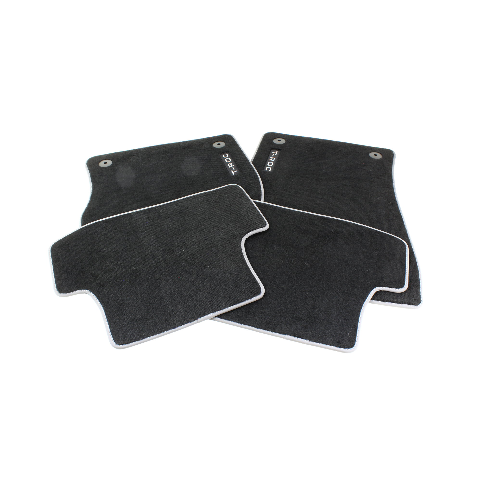 1 Satz Fussmatten schwarz Textil "T-Roc"