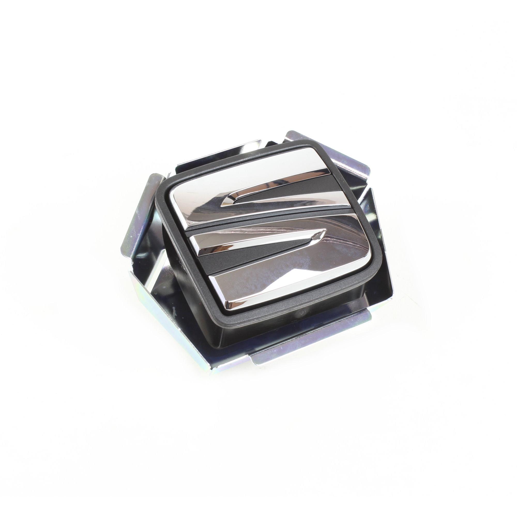 Heckklappengriff Öffner Emblem satinschwarz/chromglanz