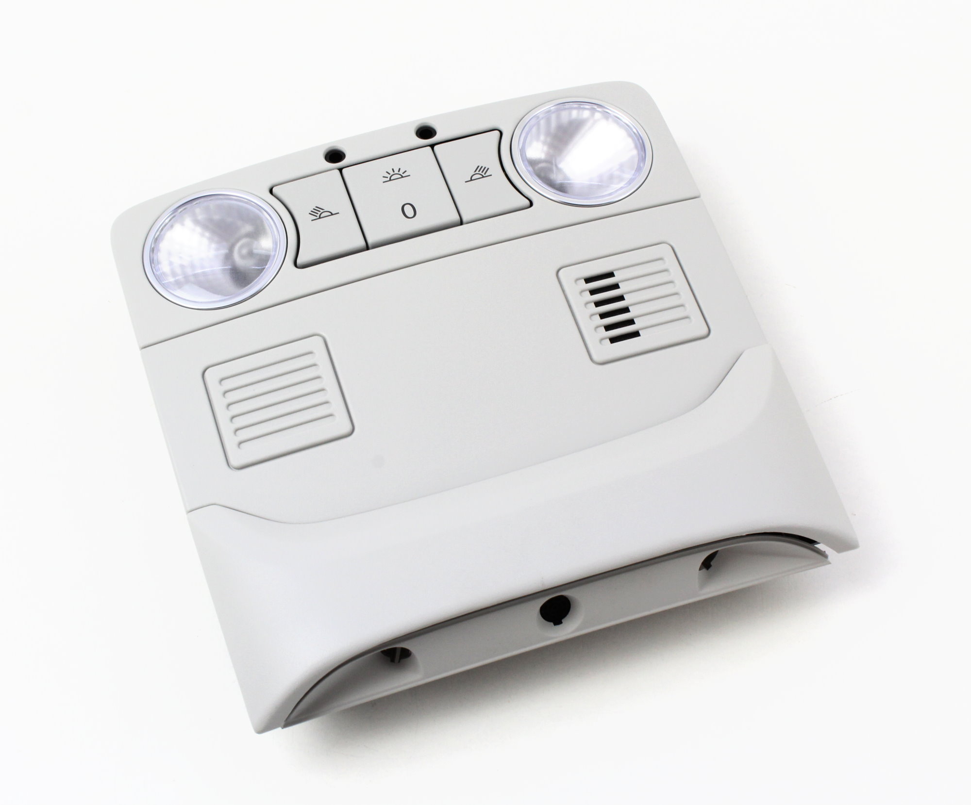 Innen- und Leseleuchte vorn perlgrau-chrom-seidenmatt