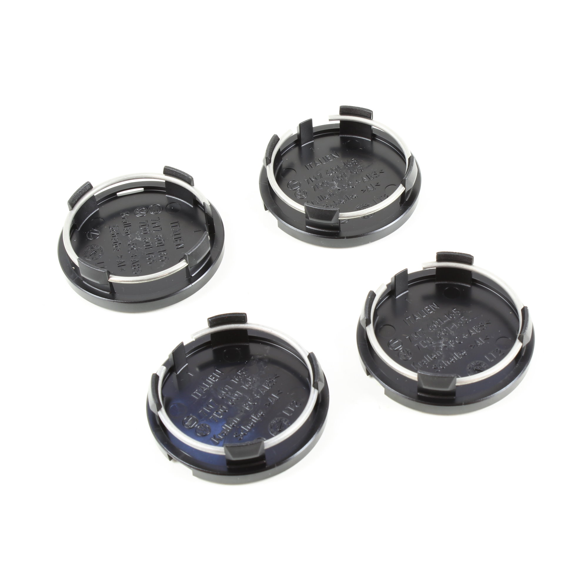 1 Satz Nabendeckel Radzierkappe Kappe chrom/schwarz 