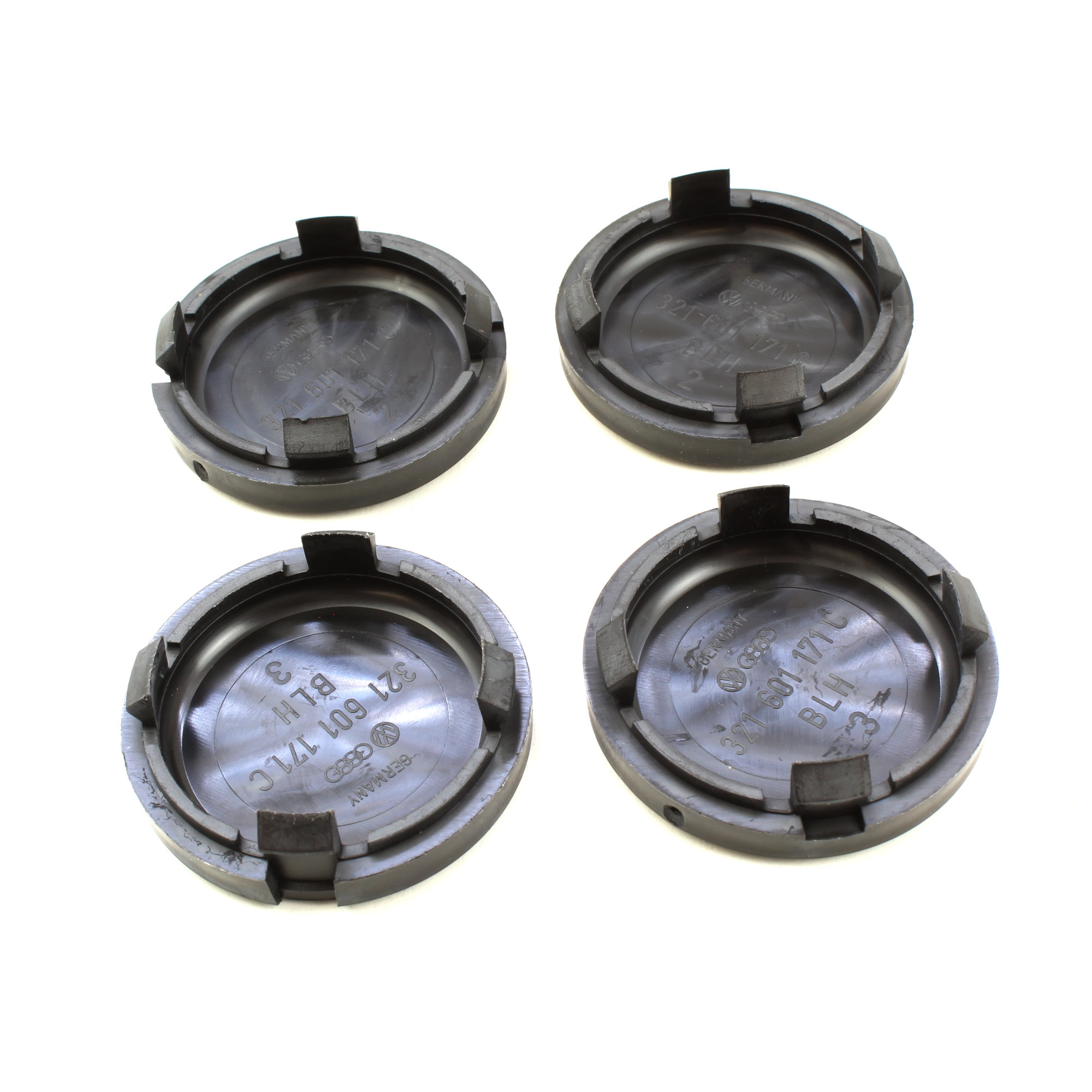 4 Stück Radzierkappe Nabendeckel schwarz 