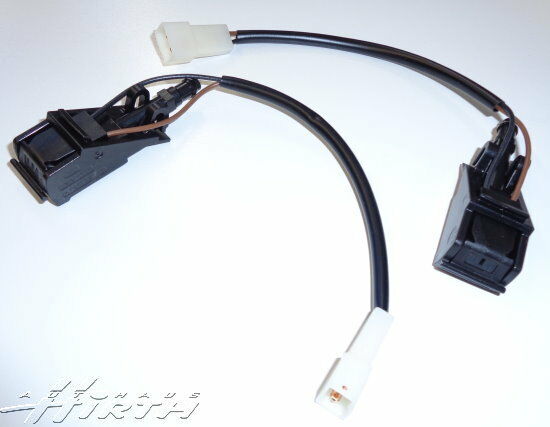 2 Stück Wischwasser Spritzdüse Düse li re beheizbar Original VW 6E0955986B