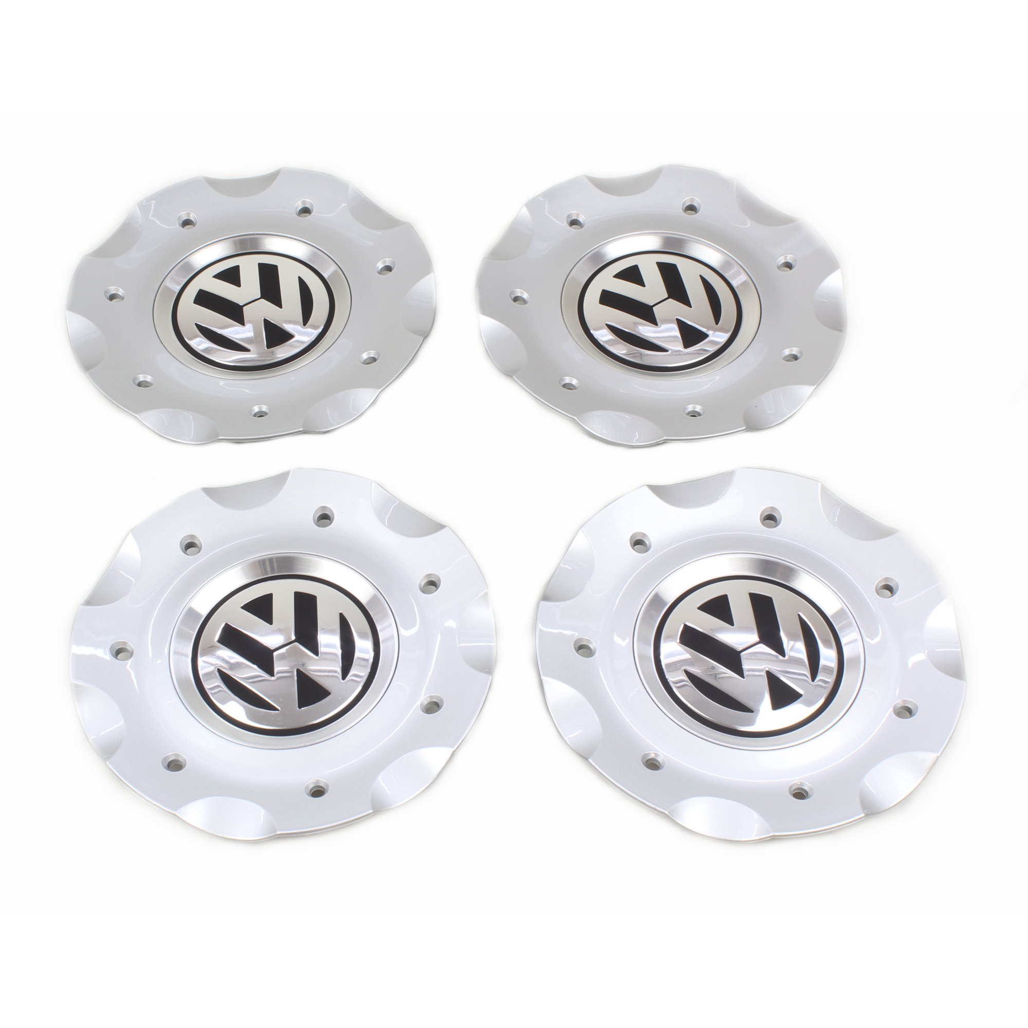 4 Stück Radzierkappen brillantchrom Original VW 1K0601149J 8Z8 (Set)
